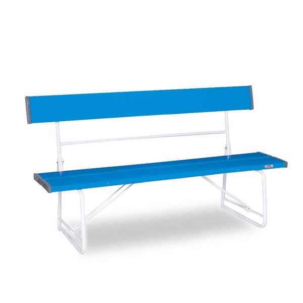 ベンチ（背付）1500 青