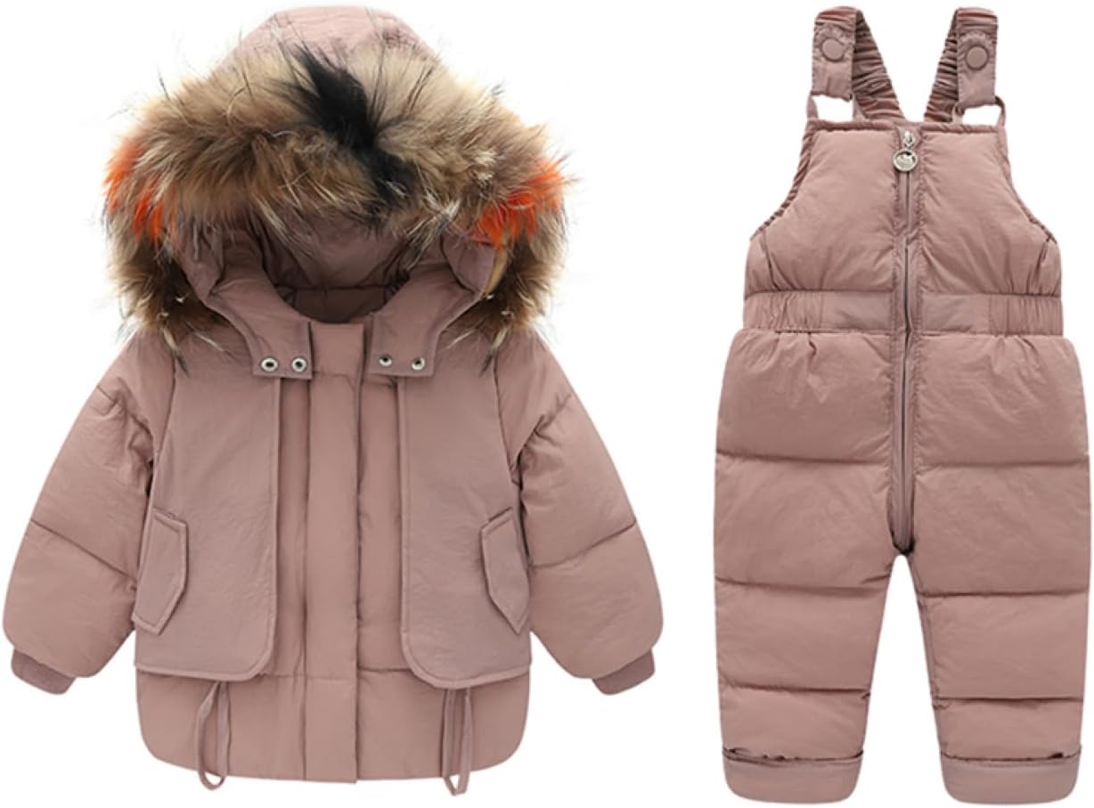 ジャンプスーツ ベビースーツ 赤ちゃん スノーウェア 秋冬 長袖 防寒 カバーオール アウター 出産祝い ギフト プレセント ロンパース ダウンコート 保温 無地 ファーフード付き 暖かい