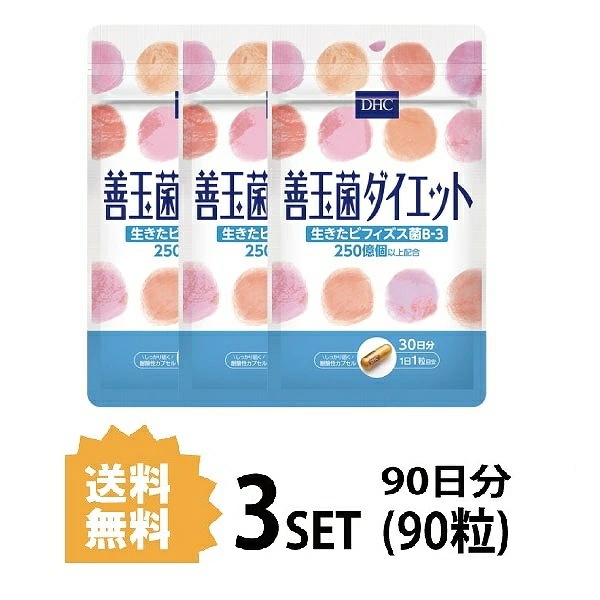 3パック DHC 善玉菌ダイエット 30日分3パック （90粒）