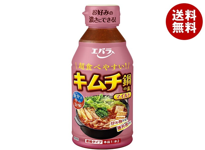 エバラ食品 キムチ鍋の素 マイルド 300ml＊12本入＊(2ケース)