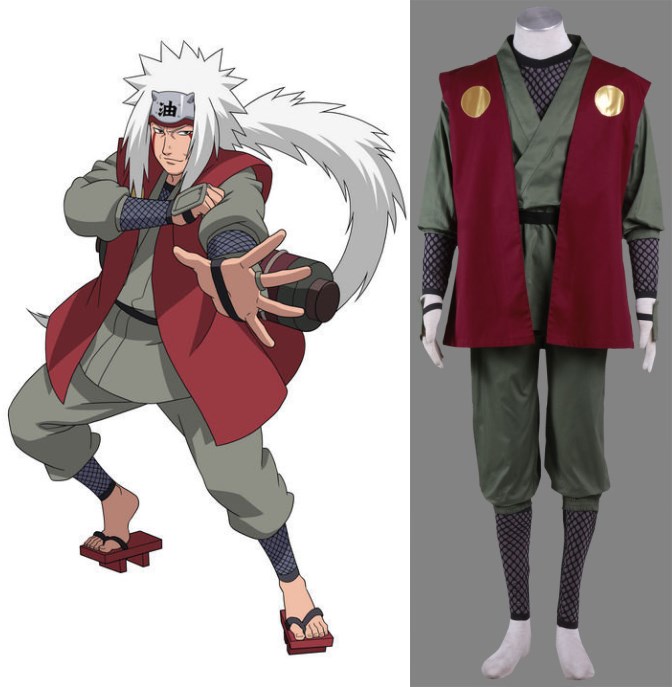 Naruto ナルト 自来也風 コスプレ衣装 変装服仮装 ハロウィン クリスマス服 メール便無料