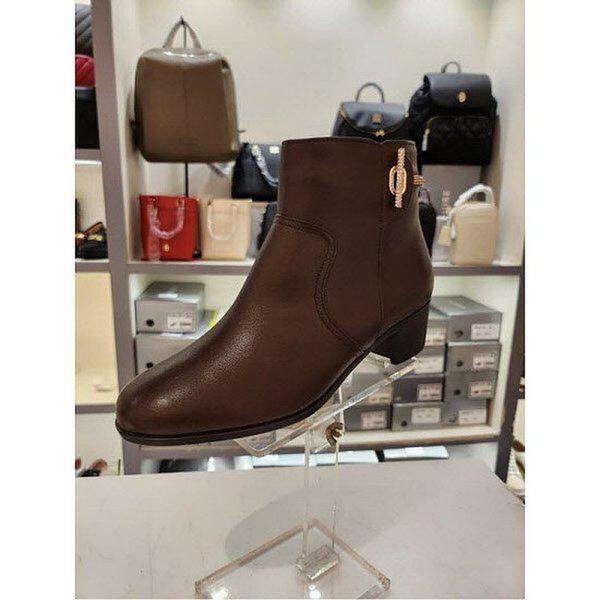 女性ファーアンクルブーツ 4CM(EQCWBS662BR) (P003709225)