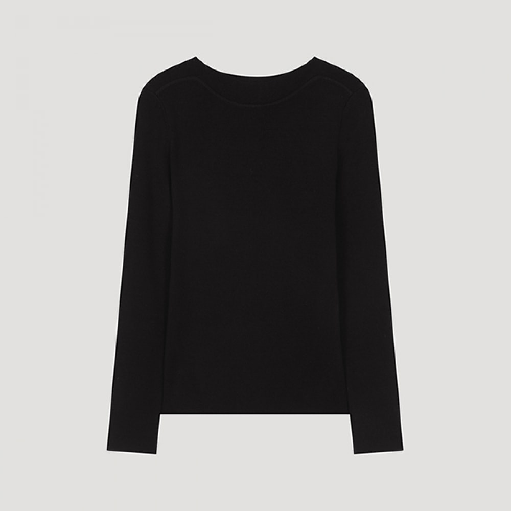 (シールズミス) ボートネックリブニット_SSKPOO32080_ZB