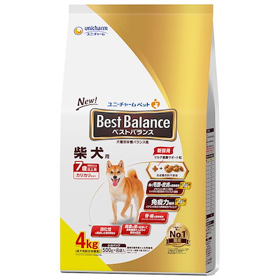 他サイト： ドッグフード　カリカリ仕立て　柴犬用　７歳以上用　４ｋｇ（５００ｇX８袋）　ＣＲＣ45―05―45―25―00の商品画像