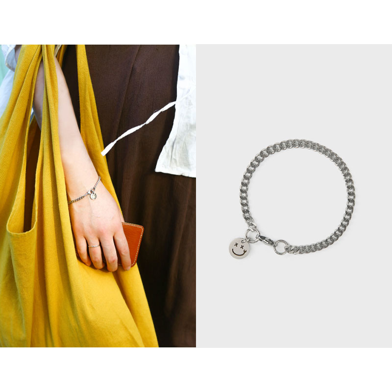 [レッドベルベットスルギブガールウンジ着用] ピックマン サージカルスチール デイリーブレスレット02 (3mm)/韓国ファッション/韓国ファッションスタイル/韓国ストリートファッション