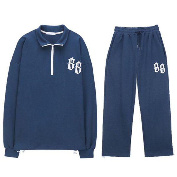 ハーフジップセットアップ SNE036 3COLOR 男性アノラック ハーフジップ スウェット トレーニングセット