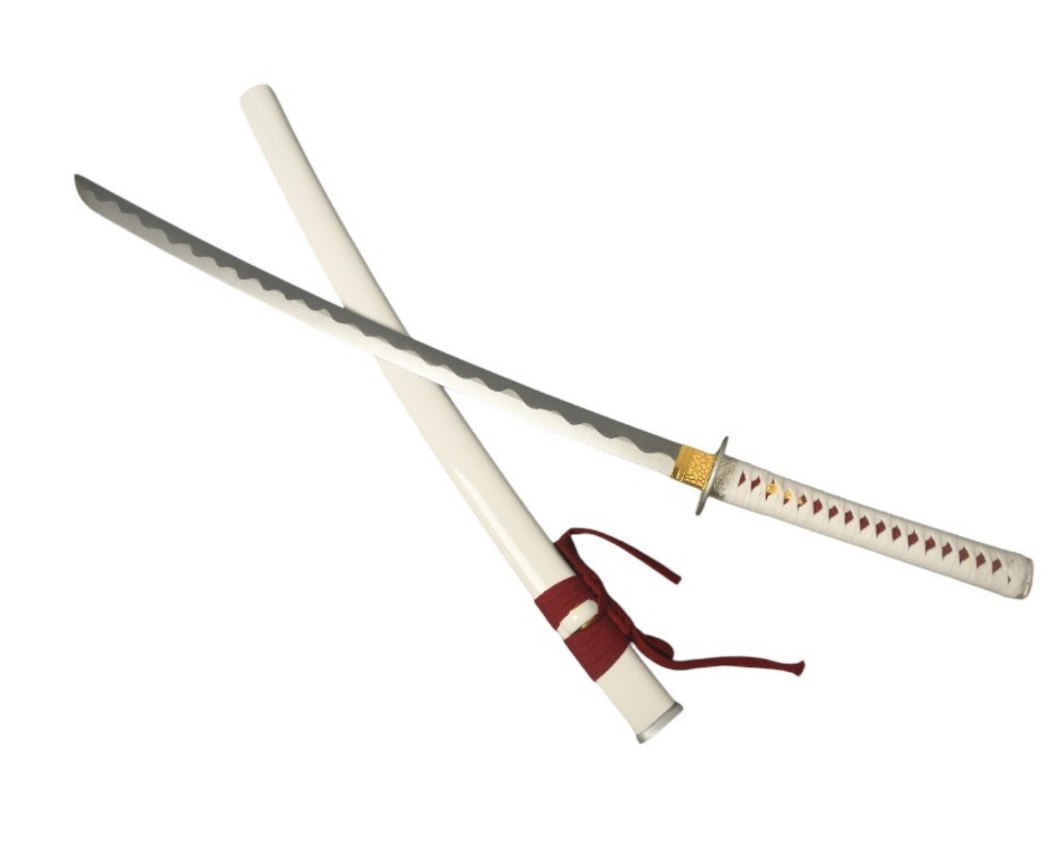 【Azuiblc】FATE 木製刀 由井正雪 102cm 82cm 白 双刀 太刀 模造刀 コスプレ道具 侍 居合刀 美術刀 日本刀 刀 剣 武器 小物 コスプレ 道具 撮影用