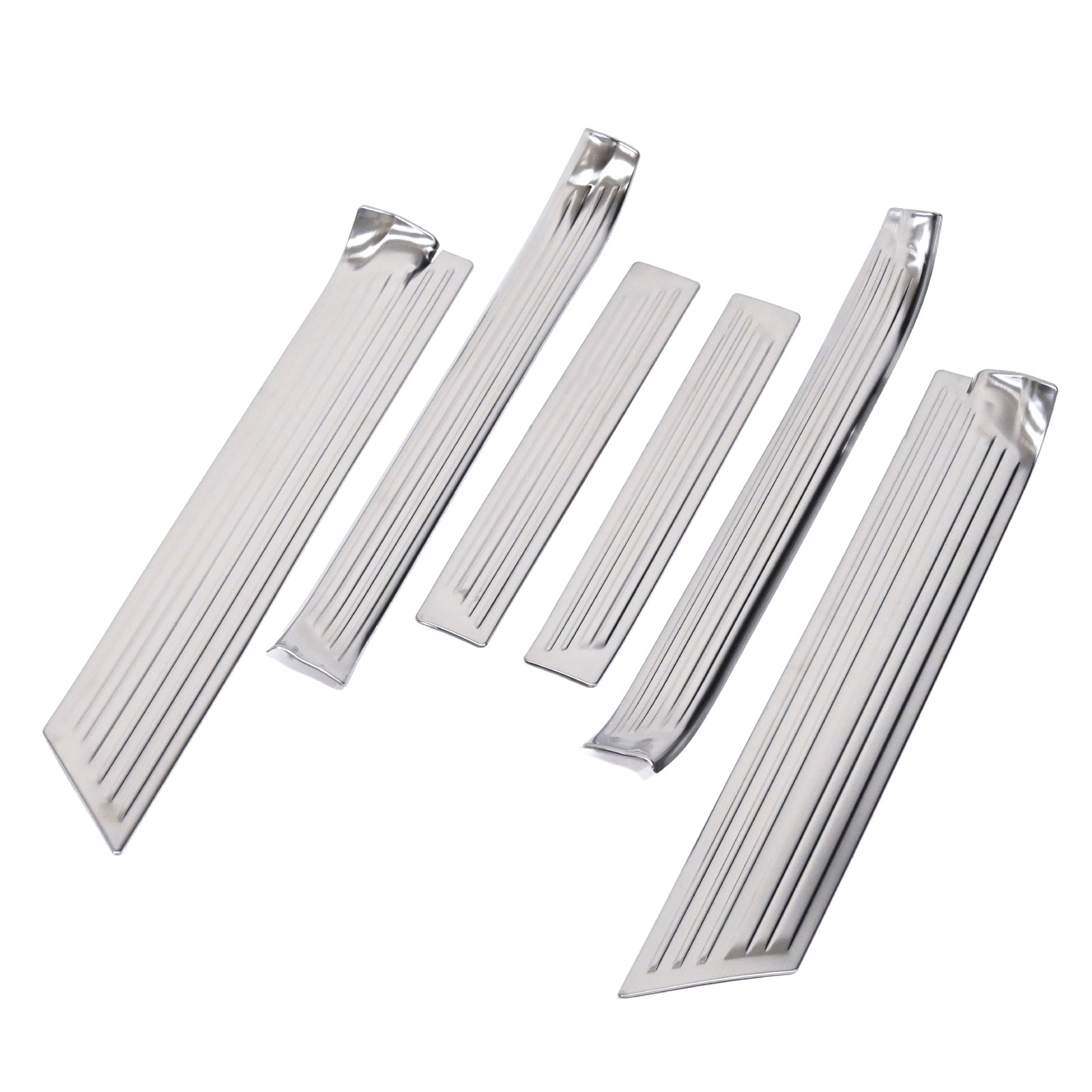 シエンタ 10系 スカッフプレート サイドステップ サイドドアステップガード シルバー ステンレス製 パーツ 内側 外側 保護パーツ