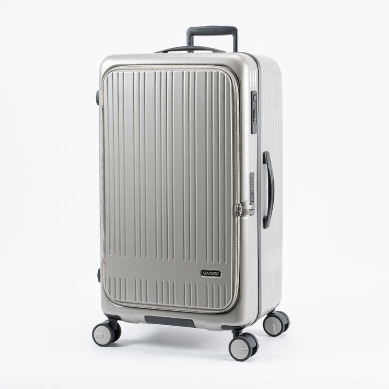 A.L.I　スーツケース ジッパータイプ 宿泊目安：7～9日間 099L 日本製 横開きフロントオープン ［TSAロック搭載］ 白黄金　MX-8011RVTL-28