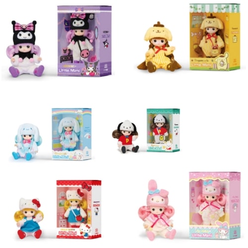 リトルミミ サンリオキャラクターズ ミミワールド サンリオぬいぐるみ_ポチャッコ・ハローキティ・クロミ・シナモロール・マイメロディ・ポムポムプリン 4,922円