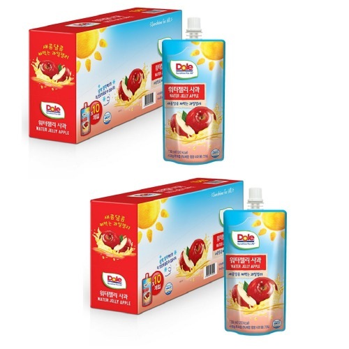 ドンウォンドールアップルウォーターゼリー130mx10口x2合計20棒クールなスナックスクールグループ