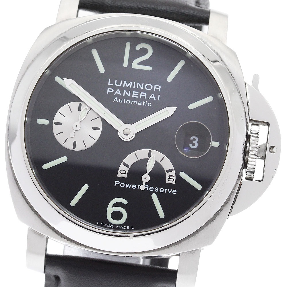パネライ PANERAI PAM00125 ルミノール デイト パワーリザーブ 自動巻き メンズ _898298【中古】 238,590円