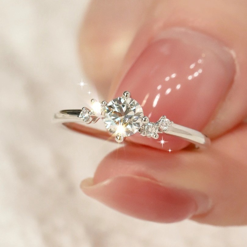 レディース 指輪 モアサナイト ストーン ジュエリー ファッションリング 可愛い 誕生日 プレゼント 星モチーフ クリスマス ギフト ジュエリー 人気 贈り物 お祝い スター シンプル アクセサリー