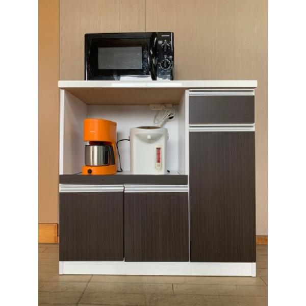 90Lカウンター レンジ台 幅90/レンジボード 幅90cm キッチン収納 キッチンボード 国産 完成品
