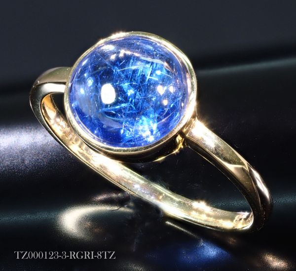 18金 天然石 タンザナイト リング 指輪 シンプル プレゼント 最高 74