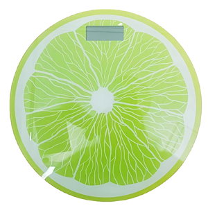 フルーツレモン模様の電子秤