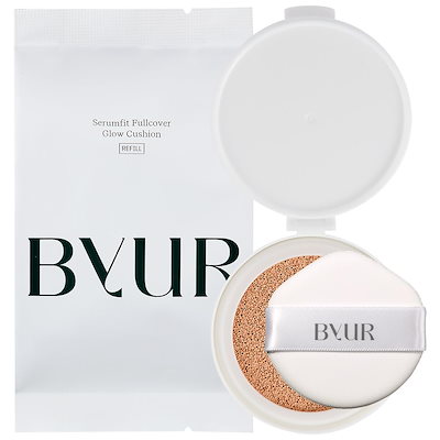 他サイト： ByUR（バイユア）セラムフィット フルカバー グロークッション ファンデーション 透明 ツヤ肌 美容液成分配合 うるおい 保湿 乾燥 韓国コスメ カバー力 毛穴 ベースメイク 日焼け防止 SPFの商品画像