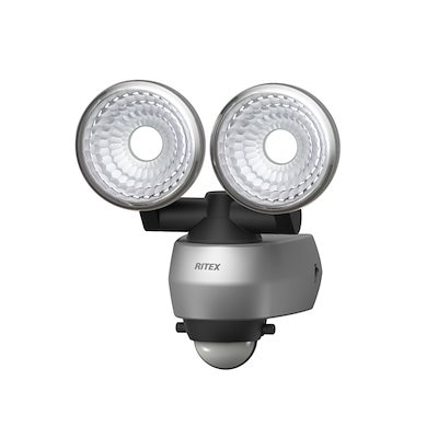 他サイト： ムサシ LED-AC315 屋外向け　AC式LEDセンサーライト（7.5W×2灯） LEDAC315の商品画像