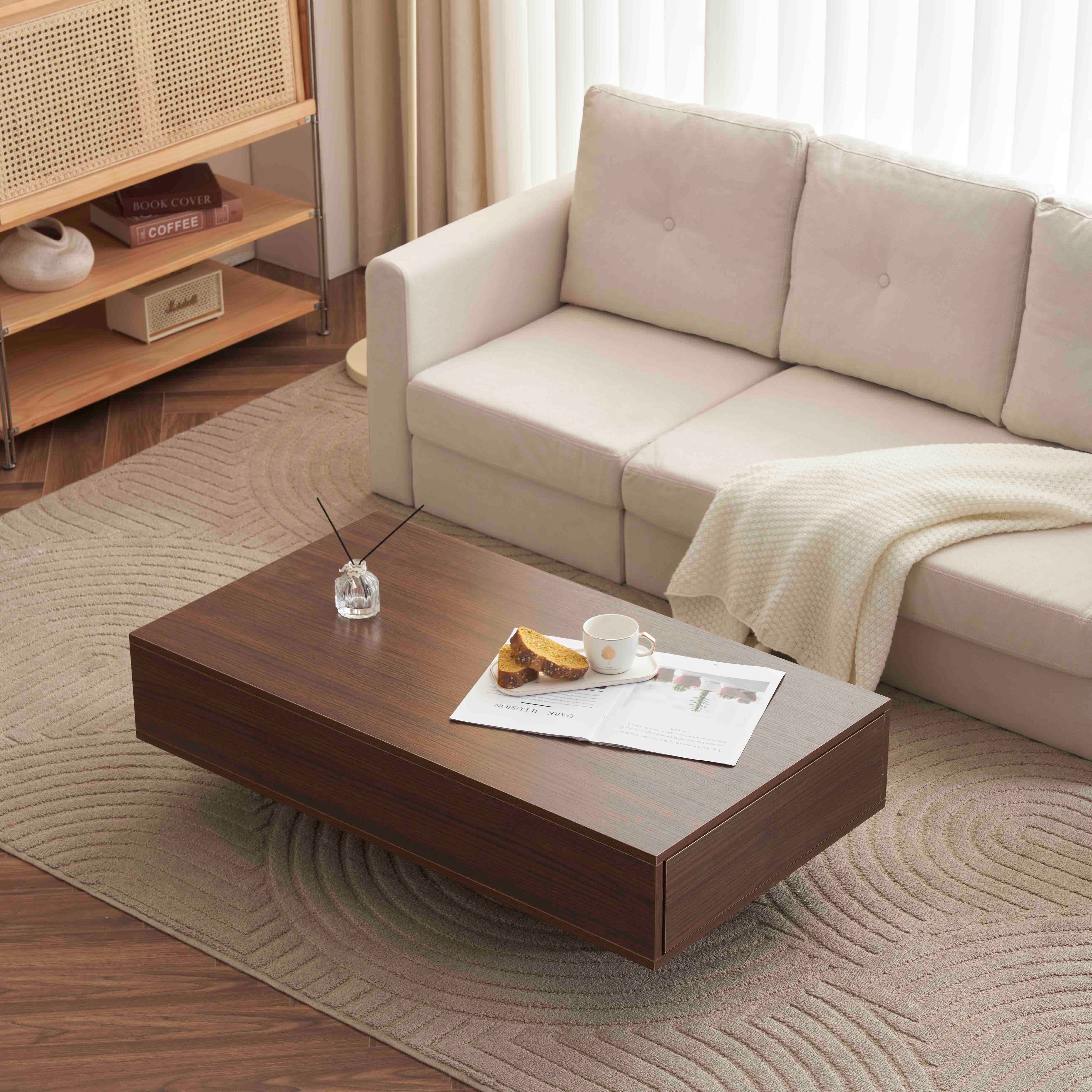 【国内即日発送】ローテーブル 収納付き テーブル センターテーブル 収納付きローテーブル 大容量 パソコンテーブル センターテーブル 木製 組み立て簡単 収納テーブル おしゃれ コーヒーテー