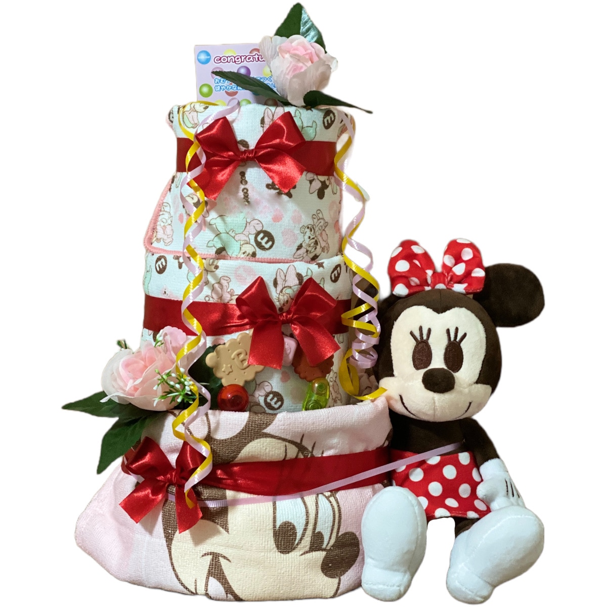 おむつケーキ ディズニー 出産祝い 男の子 女の子 お祝い プレゼント 贈り物
