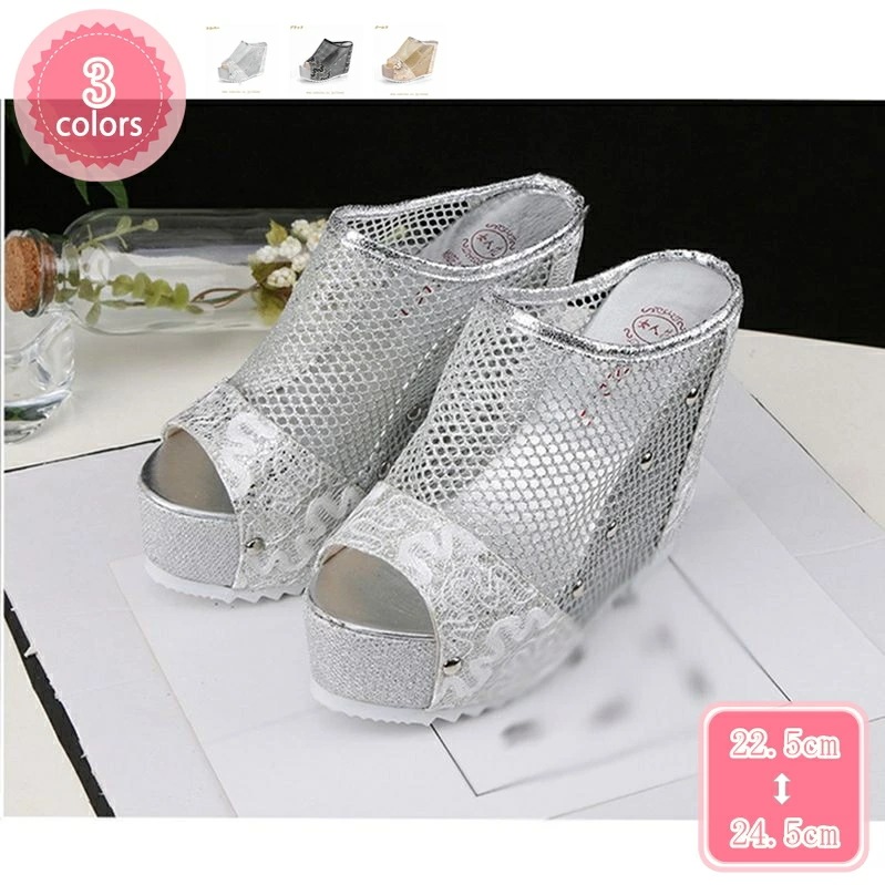 777円OFFクーポン サンダル レディース ウェッジソール 厚底 つっかけ ミュール サボ 歩きやすい 黒 ブラック オフィスサンダル 厚底 ハイヒール オープントゥ 履きやすい おしゃれ 美脚 夏 9,471円