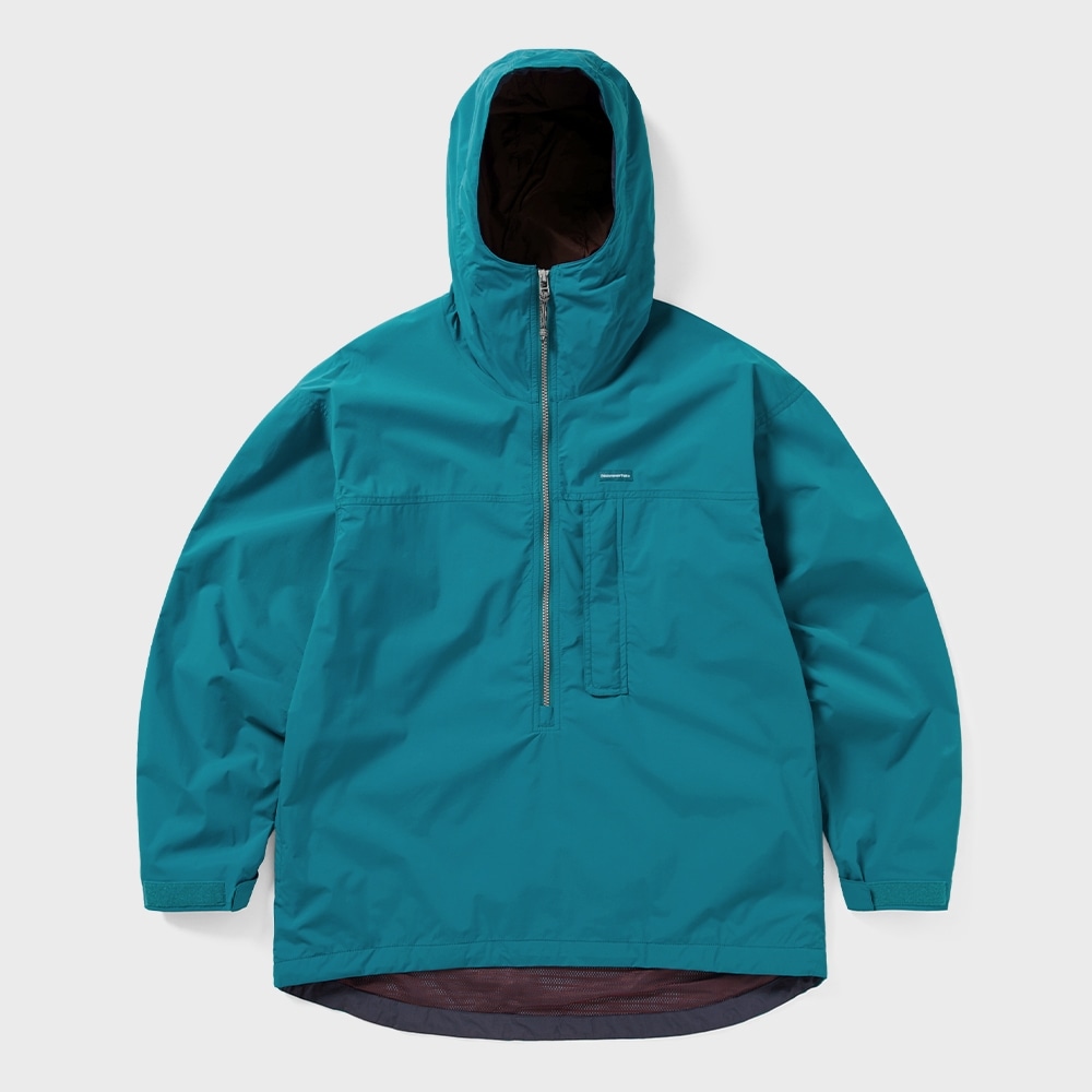 ディス・イズ・ネヴァー・ザット・ナイロンアノラックパーカーブルー