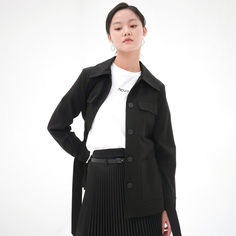 ACUD ポケットシングルジャケット_ブラック