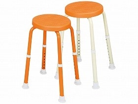 福浴 回転シャワーチェア プチ/トール クリームイエロー脚 FKB-06-30