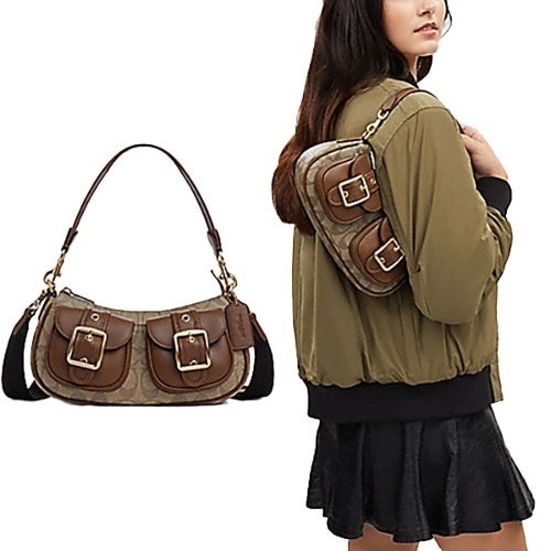 ASHTON BAGUETTE IN SIGNATURE CANVAS CP114