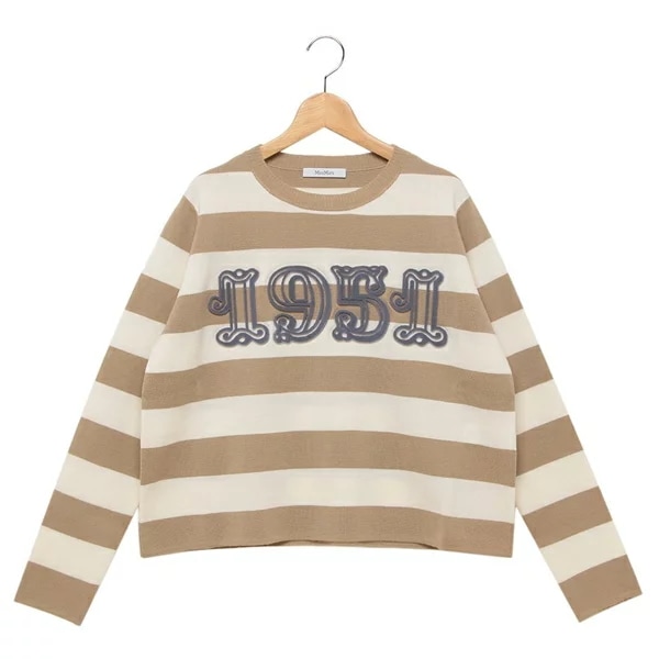 ニット セーター ボーダー ベージュ ホワイト レディース VITERBO 008 2521366091600