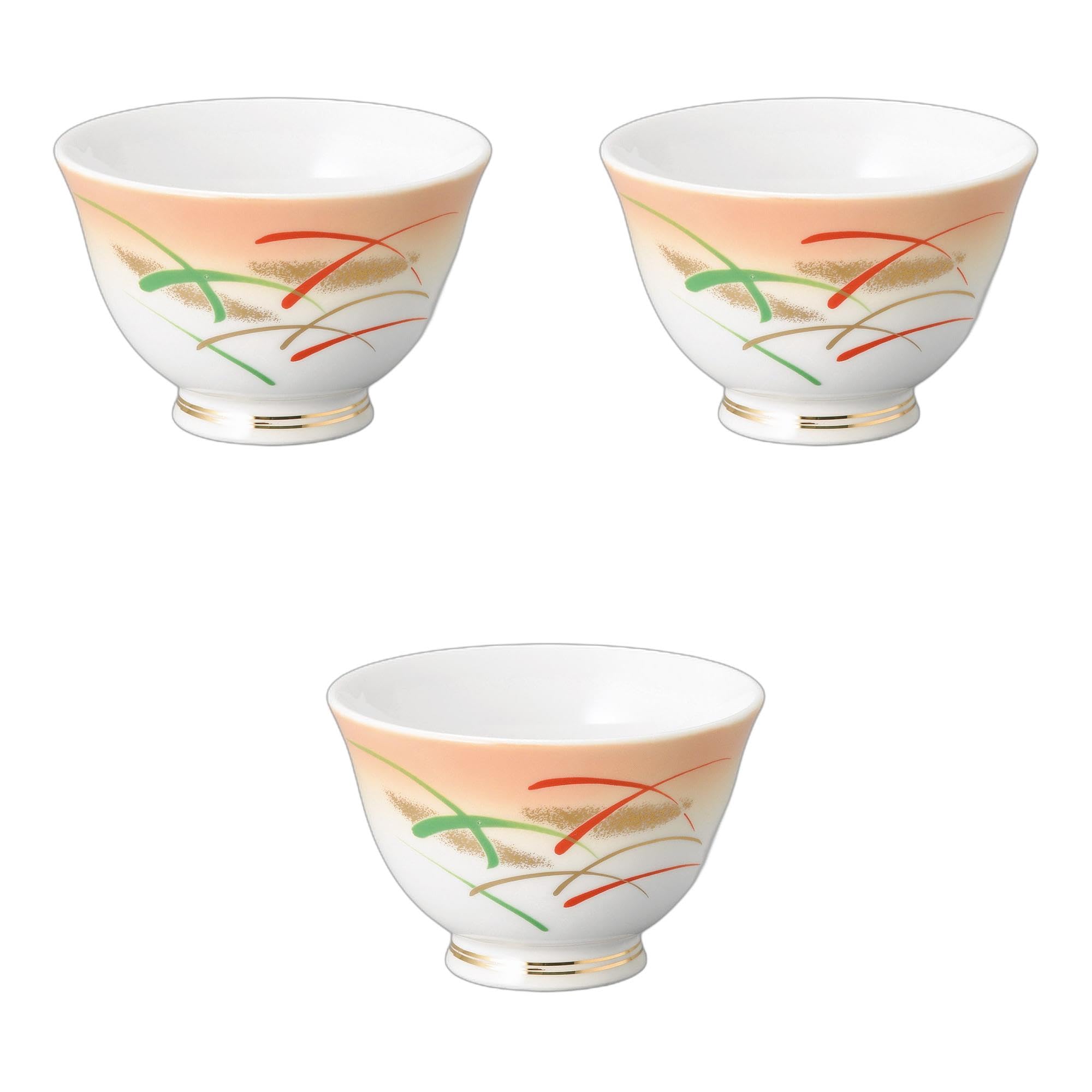 セトモノホンポ(Setomonohonpo) 3個セット 加茂川反煎茶 [ 8.8×5.8cm170cc ] 煎茶陶磁器 強化