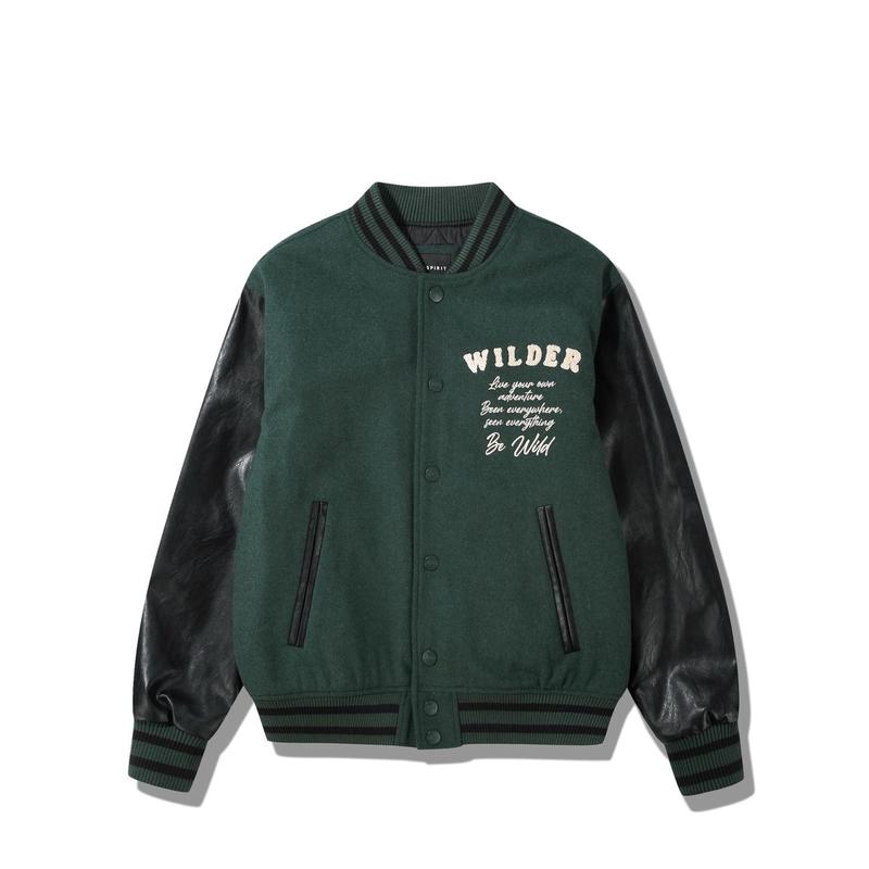 [] 25FW 新商品 (共用) ブークレ刺繍バーシティジャケット JQ4JPU260 27,335円