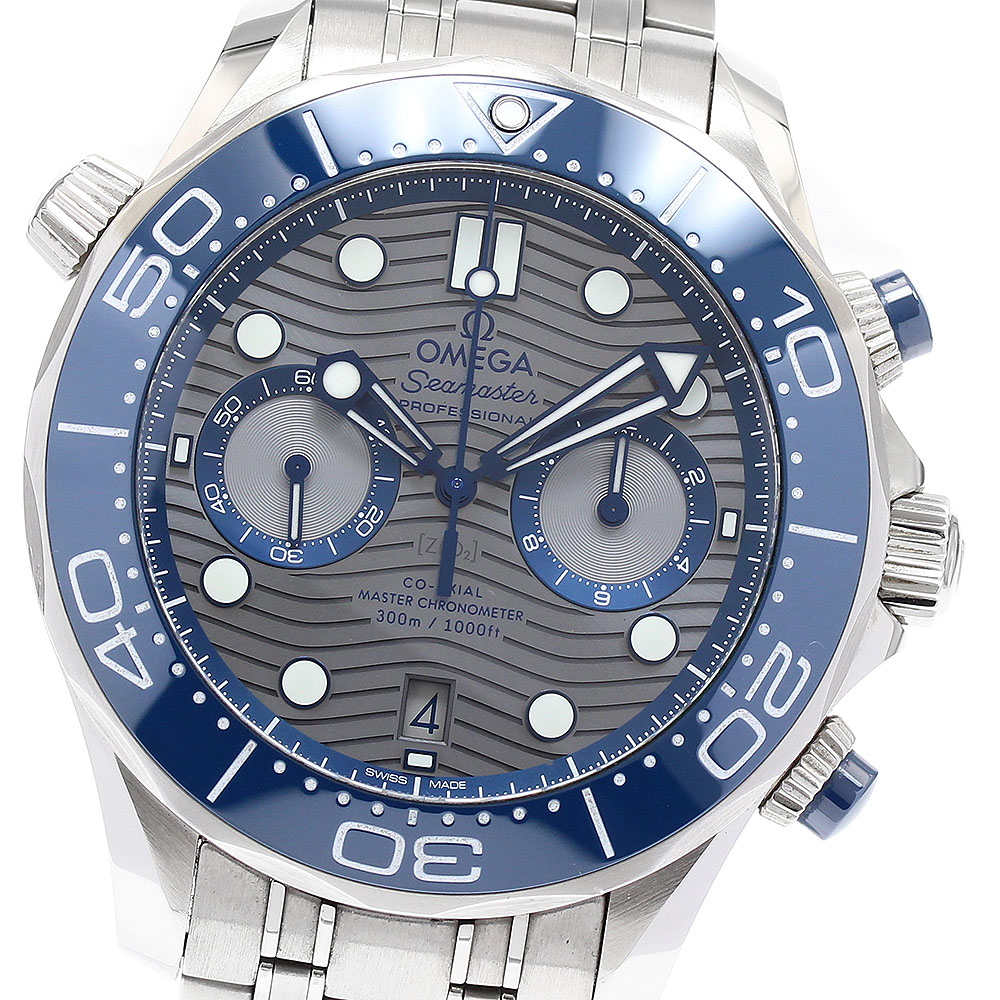 オメガ OMEGA 210.30.44.51.06.001 シーマスター ダイバー 300M クロノグラフ 自動巻き メンズ 保証書付き_890464【中古】