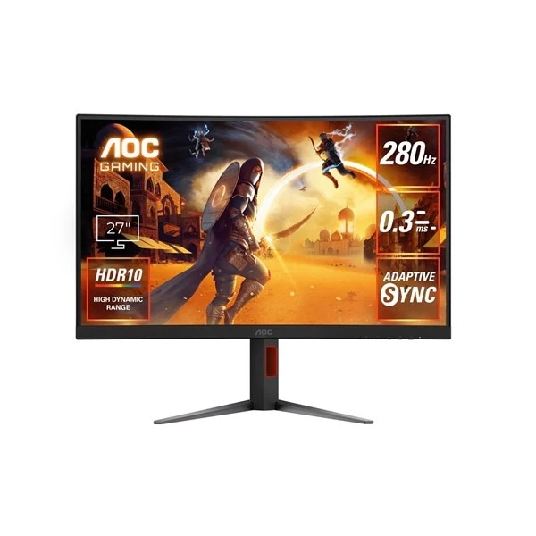 C27G4Z/11 ゲーミング液晶ディスプレイ 27型 / 1920×1080 / HDMI DisplayPort / ブラック / スピーカーなし / 280Hz / 曲面