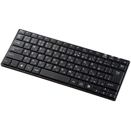 サンワサプライ ワイヤレススリムキーボード USB テンキーなし（ブラック） SKBWL23BKN