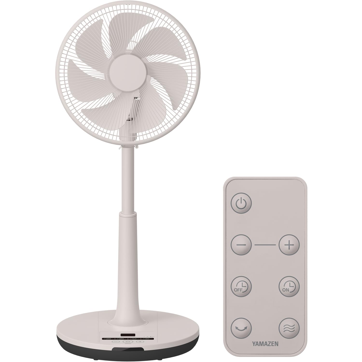 全国送料無料 【Amazon.co.jp限定】 [山善] 扇風機 リビング (日本メーカー製 DCモーター搭載) 静音 リモコン付き 左右自動首振り 風量切替12段階 入切タイマー付 サンドベージュ