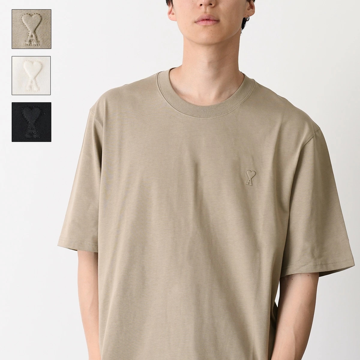 Tシャツ トップス ヘビーコットンジャージー エンボス ボクシーフィット UTS341 726 メンズ
