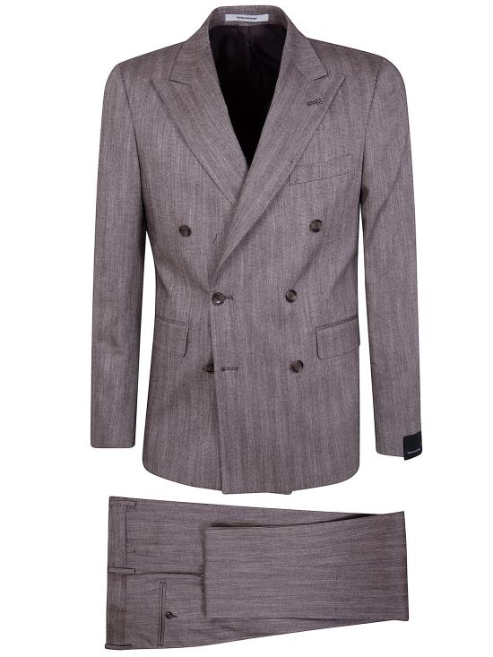 TAGLIATORE Men Suits Set 2FBR20B01 A40006 M1200 DARK BROWN