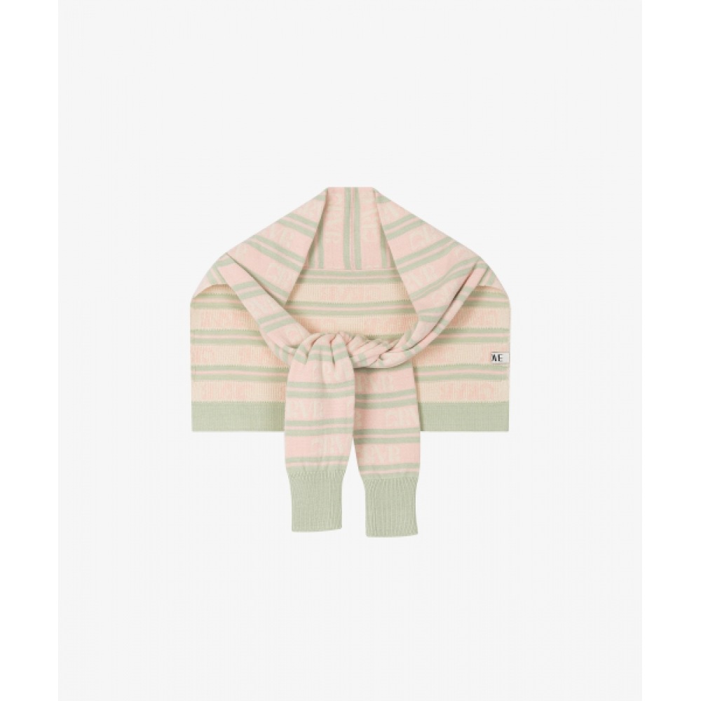 グローブストライプ GRVR ショールマフラー_ピンク