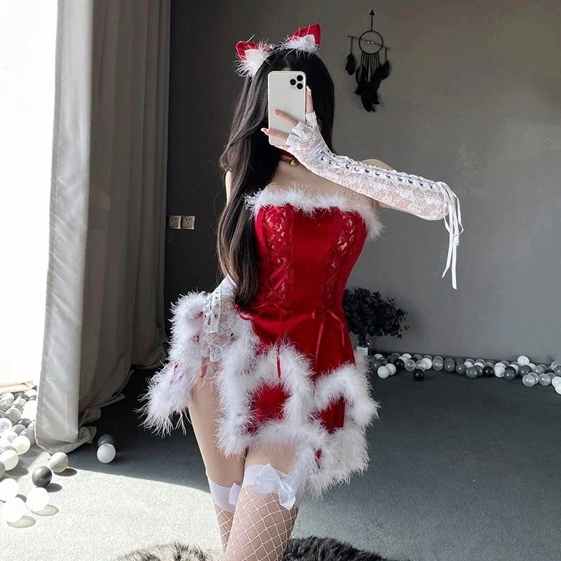 レース 服 服 赤 デート メイド 25大人気急速発送無料 サンタクリスマス バニーガール
