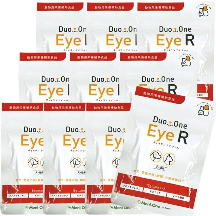 10個セット メニワン Duo One Eye R 犬猫用 60粒 サプリメント 網膜 健康維持 10,631円