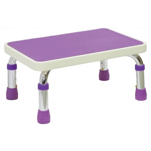 島製作所 浴用ステップ 吸盤付 パープル 7910 メーカー直送