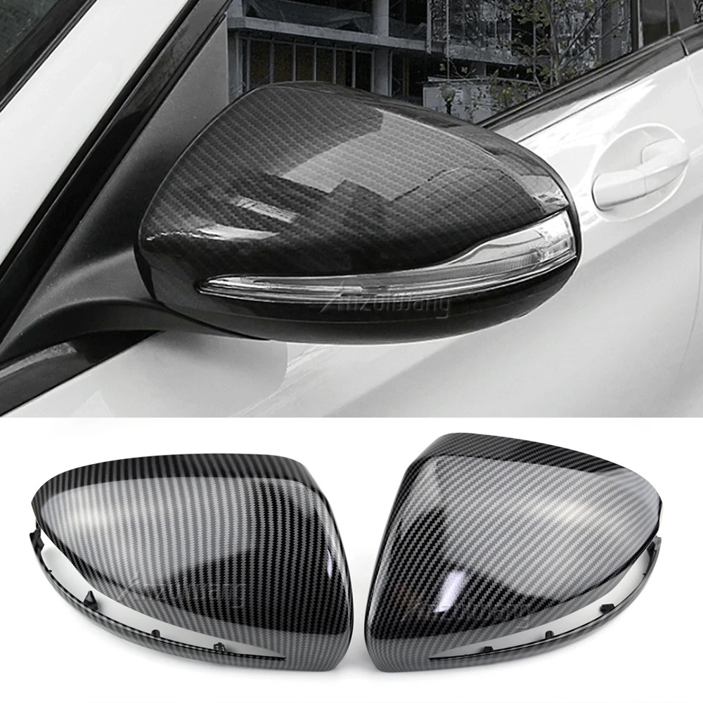 メルセデスベンツ W205 W213 X253 Cクラス Eクラス GLC GLA GLBクラス用 カーボンファイバー ドアミラーカバー 輸入品