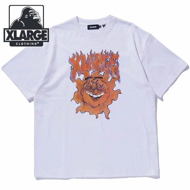 メール便 エックスエルバーニンブ ショートスリーブ Tシャツ [101243011005] メンズ トップス 半袖 プリントティー x-large エックスラージ WHITE
