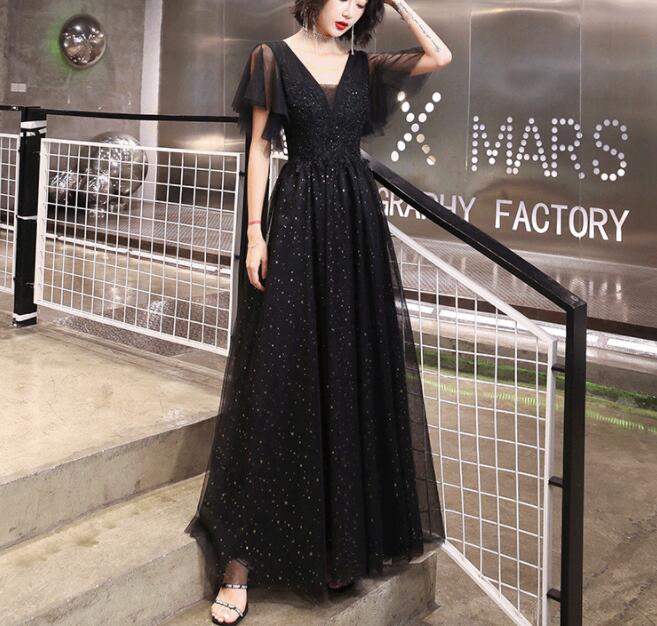 パーティードレス　Vネック　美品　着瘦せ　ロングドレス　ドレス　二次会　結婚式　写真撮影　発表会