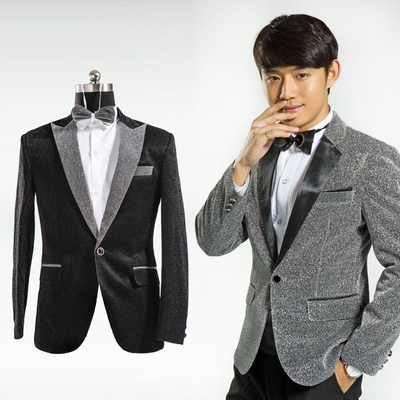 新しい秋のスタイル ジャケット フォーマル ウエディング 結婚式 パーティー メンズ ダンス衣装 司会者 男性用 ステージ衣装 演出服 派手 カラオケ衣装ジャケット ダンスウェア 合唱 Lucky S