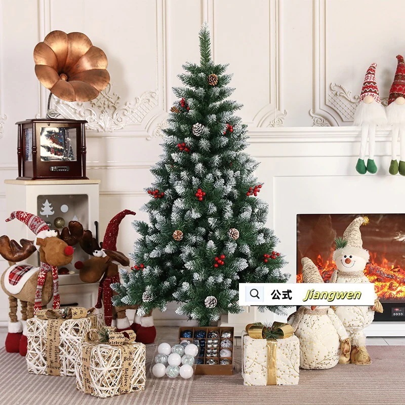 クリスマスツリー150cm 雪化粧 安い 高級 北欧風 グリーン 緑 ヌード 簡単 イベントスプレー 白松ぼっくり赤い果実クリスマスツリー装飾セット装飾ツリー白雪