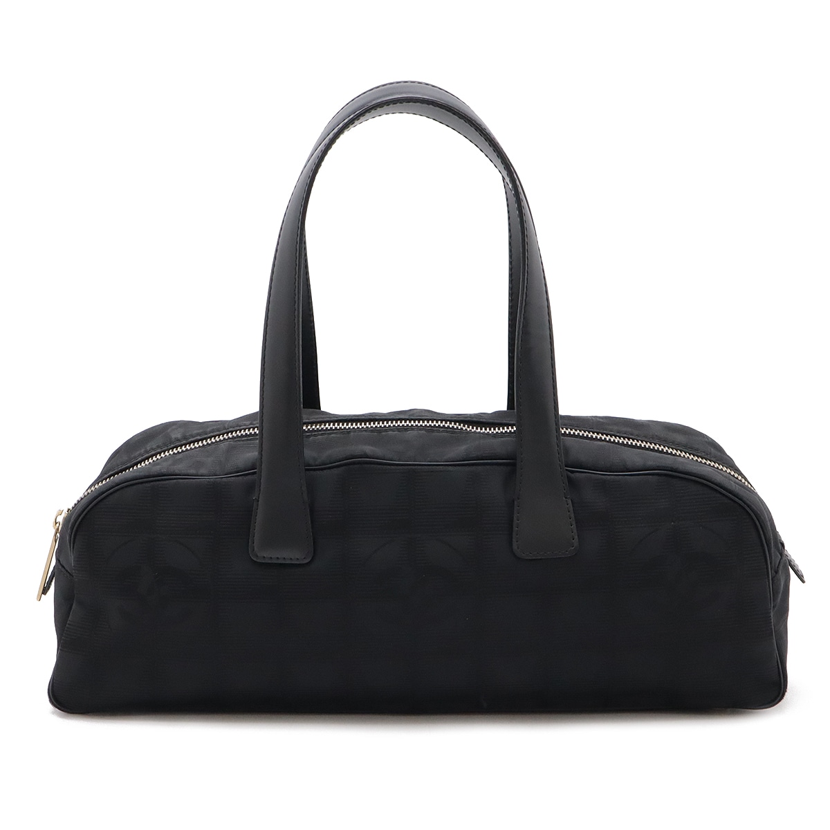 ニュートラベルライン ミニボストンバッグ ハンドバッグ ナイロンジャガード レザー ブラック 黒 ゴールド金具 A1582 33,670円