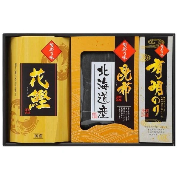 和匠選 味わいギフト （出汁昆布かつお節有明のり）