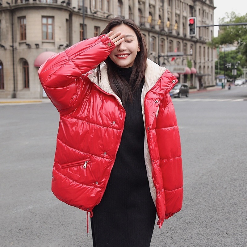 ブライトラッカーダウンコットンドレス女性ショート韓国語バージョン2018冬の新入生緩やかに厚く綿のコート潮